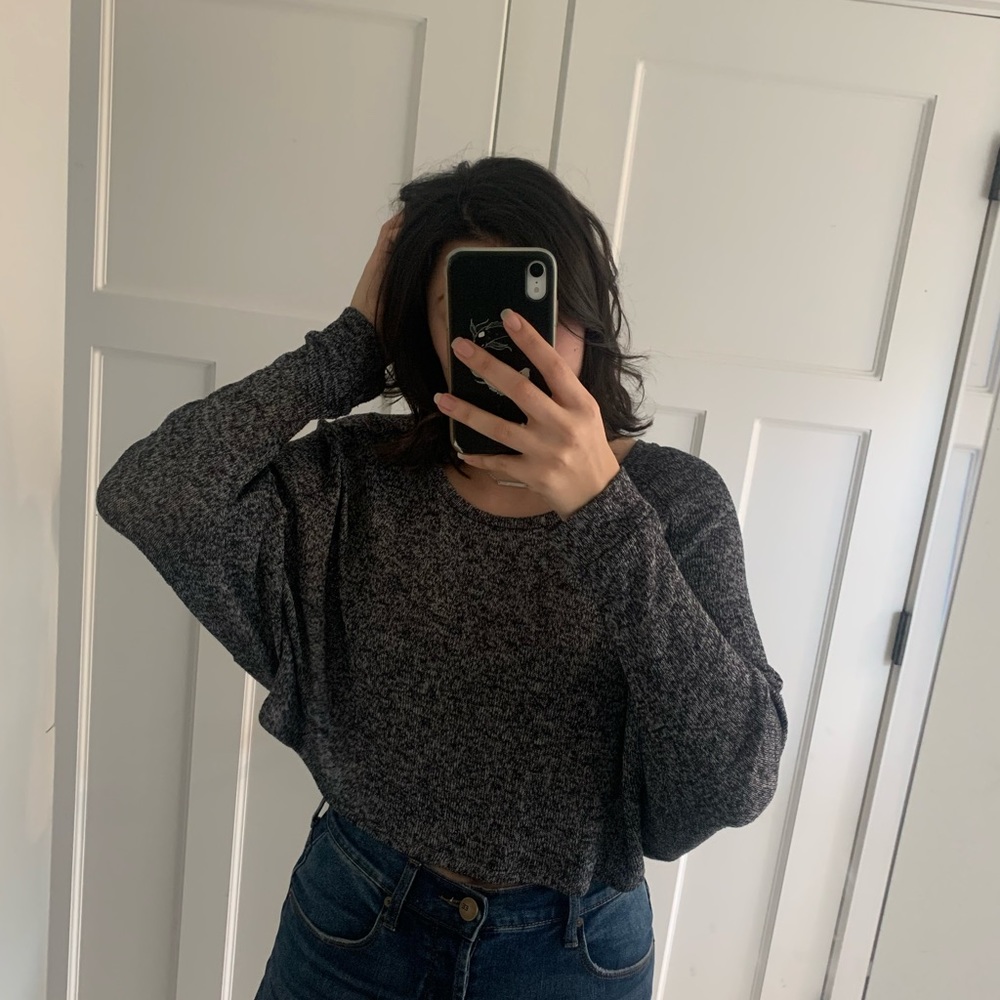 Material Girl Grey Pullover Sweater